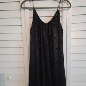 Fun Swing slip dress with metallic animal print